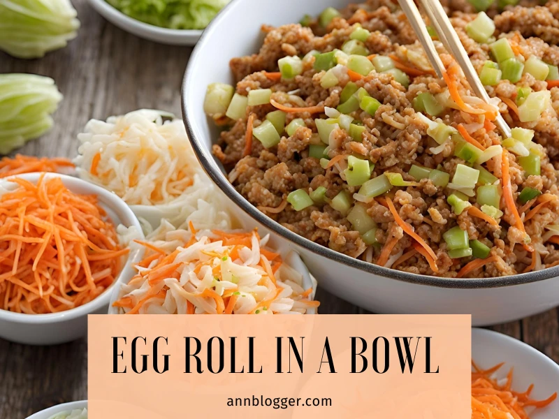 egg roll in a bowl