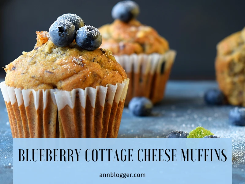 Blueberry Cottage Cheese Muffins