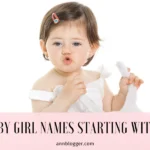 Baby Girl Names Starting With E