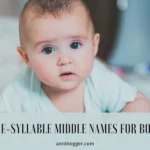 One-Syllable Middle Names for Boys