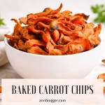Healthy Baked Carrot Chips