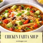 Skinny Chicken Fajita Soup